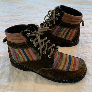 Peruvian High Top Chukka Hiking Boots Shoes Size 7.5